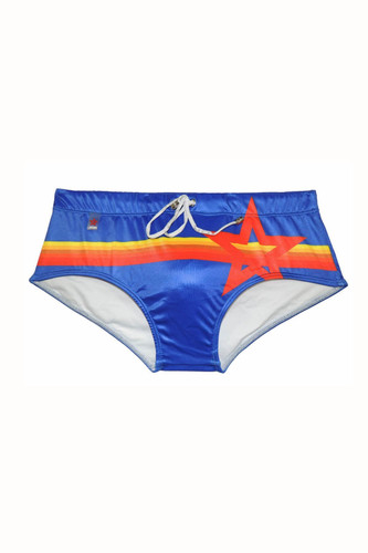 Jor Blue/Rainbow Swim Brief
