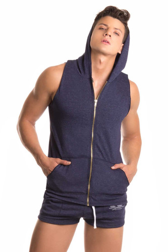 Jor Blue Fighter Hoodie