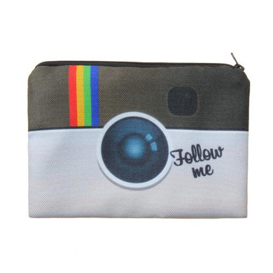 Jom Tokoy Instagram Follow me 3D Printed women cosmetic bag neceser makeup bag travel bolsos mujer de marca famosa toiletry