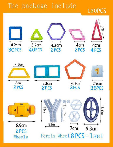 New 3 Styles Mini Magnetic Designer Plastic Enlighten Assembly Building Blocks Toys Kids Educational DIY Plastic Technic Bricks