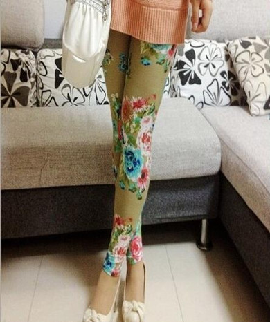 CUHAKCI 2017 Fashion Design Leggins Women Grid Leggings Floral Patterned Letter Print Leggins Female Cross Skull Stripe Leggings