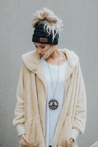 Cuddled Up + Cozy Fuzzy Jacket - Khaki