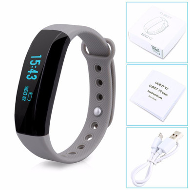 Cubot V2 Waterproof Smart Band Intelligent Reminder Heart Rate Sleep Monitor Wristband for IOS Android