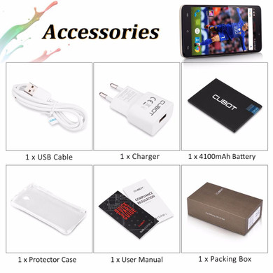 Cubot Max 6.0 Inch HD Screen 4100mAh Smartphone 3GB RAM 32GB ROM Cell Phone MTK6753A Octa Core Android 6.0 Mobile Phone