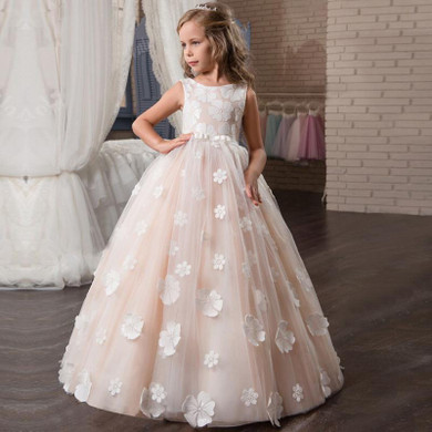 Christmas Flower Girl Dress Wedding Birthday Party Dresses For Girls Kids Prom Gowns Designs Little Lady Children Party Vestidos
