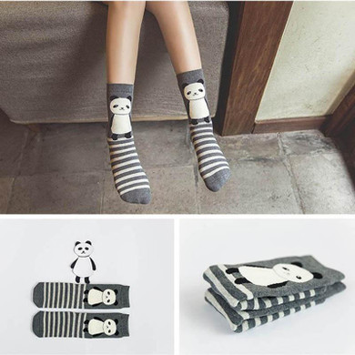 Christmas Deer Socks Women Mens Cartoon Design Casual Knit Wool Socks Men Winter Warm Shorts Ankle Socks Meias Calcetines