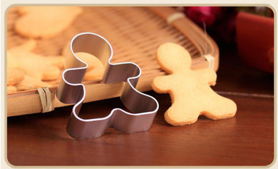 Christmas Cookie Cutter Tools, Aluminium Alloy Gingerbread Men Shaped Holiday Biscuit Mold Kitchen cake Decorating Tools