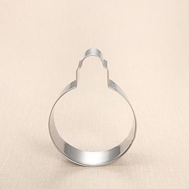 Christmas 3D Biscuit Cookie Cutter Tools Christmas Bakeware Metal Cake Decorating Form Stainless Steel