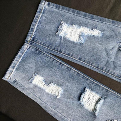 ChoosyVirgo Personality Elasticity Skinny Jeans holes fashion ladies denim Trousers Female full length mid waist pencil pants
