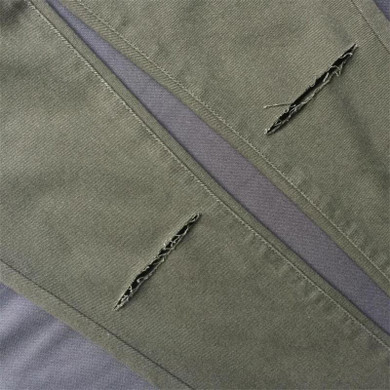 ChoosyVirgo Fashionable Beggar hole jeans mujer high Waist women Skinny pants Army Green Denim trousers with pockets