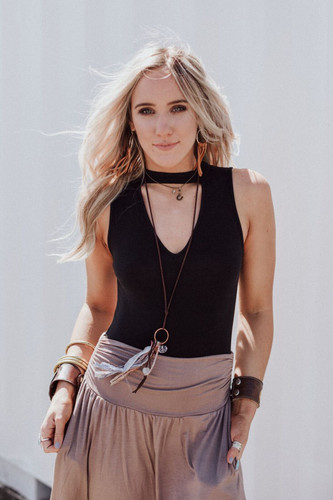 Choker Cut Out Bodysuit - Black