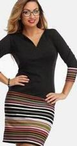 ChoiceShine 2016 Woman Dress Casual Sheath Print Full Mid-calf Natural V-neck Autumn Dresses Plus Size Dress Sexy Office Dress