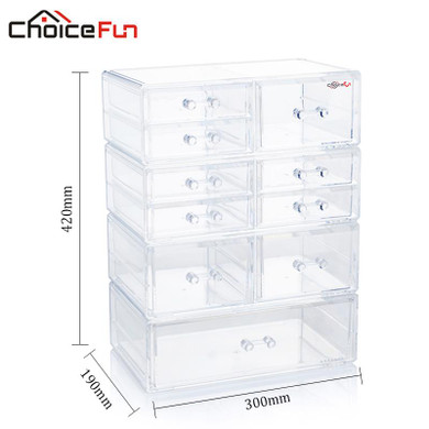 CHOICEFUN Luxury Plastic Storage Boxes Container CD Caddy Holder Office Accessories Home Desk Organizer Box SF-2179-1543