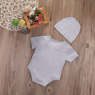 Baby Rompers Summer Style Baby Girls Clothes Newborn Infant Jumpsuits Ropa Bebes Baby Boy Brand Clothing Set Romper+Hat