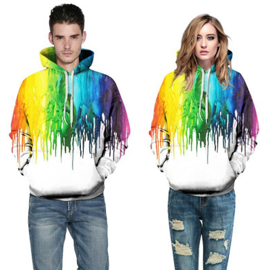 Mr.1991INC Splash paint Hoodies Men/Women Hooded Hoodies With Cap 3d Sweatshirt Print Paint Hoody Tracksuits Pullover Tops