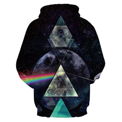 Mr.1991INC Space Galaxy Hoodies Men Women Unisex Hooded Sweatshirts 3d Print Light Refraction Rainbow Fashion Hoody Streetwear