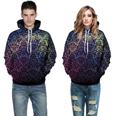Mr.1991INC Space Galaxy 3d Sweatshirts With Hat Men/Women Autumn Winter Thin Hoody Print Totem Flowers Hooded Hoodies