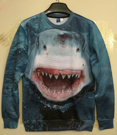 Mr.1991INC New Spring Autumn Fashion Hoodies Men/women Sweatshirts 3d Print The Ocean Shark Hoodies Brand Pullovers