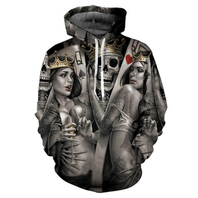 Mr.1991INC New Fashion Men/Women 3d Hoodies Print Metal Skulls Bride Groom Hooded Hoodies Thin 3d Sweatshirts Hoody Tops