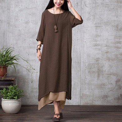 2018 Summer Dress Women Plus Size 3XL 4XL 5XL Vintage Dress Bohemian Irregular Hem Casual Boho Long Maxi Dress Beach robe femme