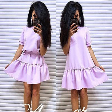 2018 Summer Beach Fashion Women Vintage Patchwork Party Dress Short Sleeve O neck Solid Casual A line Women Sexy Dresses