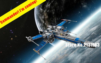 2018 Star wars First Order Poe's X-wing Fighter model building block kits bricks boys 75102 compatible legoes gift kid star wars