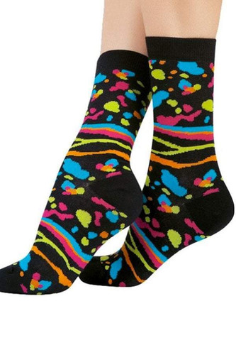 Lucci Black Seabed Crew Sock