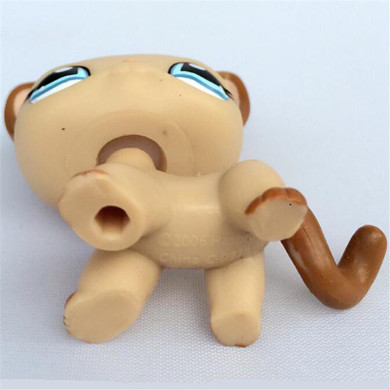lps pet shop toys Origina Short Hair Brown Curl Mocha Tan Standing kitty animal pet shop free shipping
