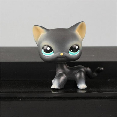 lps Collections CAT toys Short Hair Kitty Rare Old Styles White Pink Tabby Black pink kitten cute Animal Pet Shop Toys