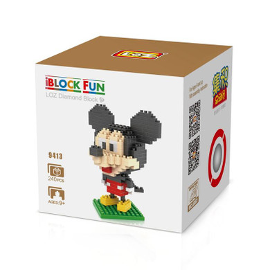 LOZ Single Sale Mini Big Head Mickey Mouse Diamond Bricks Cartoon Doll Building Blocks Toys for Children 9413