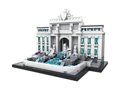 LOZ 2016 New Mini Blocks Architecture White House Juguetes Trevi Fountain Toys Educational Christmas Gift for Children 1005-1015