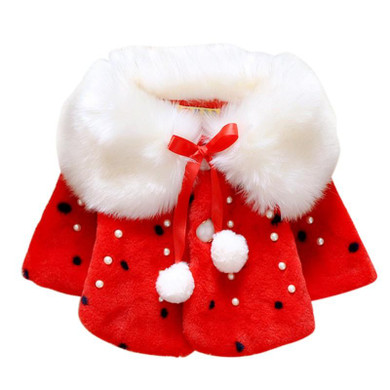 Baby Girls Infant Cotton Winter Warm Coat Cloak Jacket Thick Warm Clothes New ARRIVAL