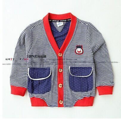 new 2014 spring autumn children outerwear baby clothing kids jackets sweatshirt child cardigan cool striped baby boy coat