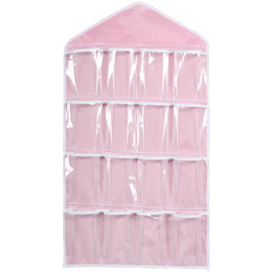 New 16Pockets Clear Hanging Bag Socks Bra Underwear Rack Hanger Storage Drop shipping1314 New 16Pockets Clear Hanging Bag Socks Bra Underwear Rack Hanger Storage Drop shipping1314