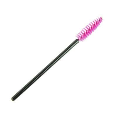 New 100pcs/lot make up brush Pink synthetic fiber One-Off Disposable Eyelash Brush Mascara Applicator Wand Brush best deal