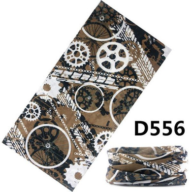 New 100% Polyester Skull Bandana Microfiber Headwear Seamless Tubular Hijab Magic Tube Scarf 25*48cm Mask Headband Motorcycle