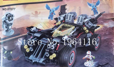 New 07077 Super Heroes Series The Ultimate Batmobile Model Building Block Compatible 70917 classic car-styling toys for chidren