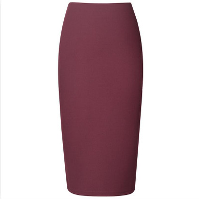 Neophil 2018 Summer Sexy Ladies Chiffon Pencil Skirts Midi High Waist Stretch Slim Casual Pink Black Office Work Wear Saia S0311