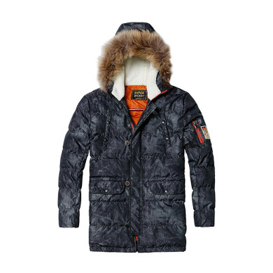 SIMWOOD New Winter Fashion  Coats  Vintage Warm  Thicken  Parkas Warm  Slim Fit Brand Clothing MF612
