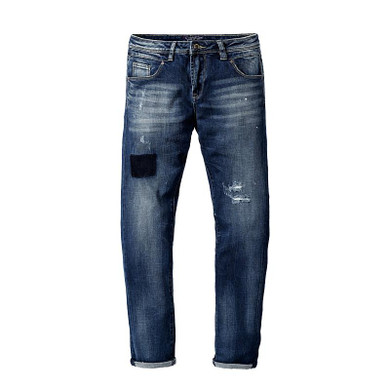 Simwood Men Jeans 2017 New Arrival Famous Brand Long Pants Men Hole Slim Fit Denim Trousers High Quality Free Shipping SJ619
