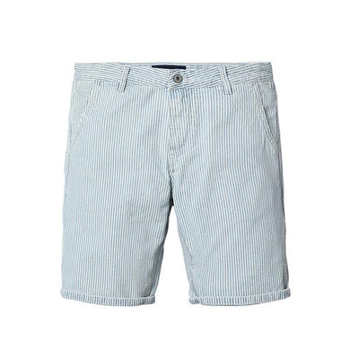 SIMWOOD 2017 New Summer New Denim Shorts Men Striped 100% Pure Cotton Slim Fit Vintage Knee Length Brand Clothing ND017012