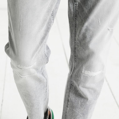 SIMWOOD 2017 Autumn New Jeans Men Scratched Worn Fashion Vintage  Denim Pants Slim Fit Plus Size Brand Clothing SJ6093