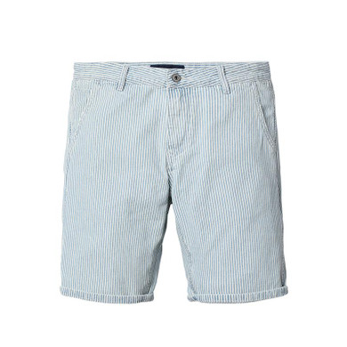 SIMWOOD 2017  New Summer New Denim Shorts  Men Striped 100% Pure Cotton Slim Fit Vintage Knee Length Brand Clothing ND017012