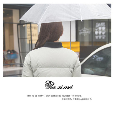 Kaximei White Duck Down Full Down Jacket Women 2017 New Arrival Loose Bread Costume Baseball Wear Outwear Coats 5053