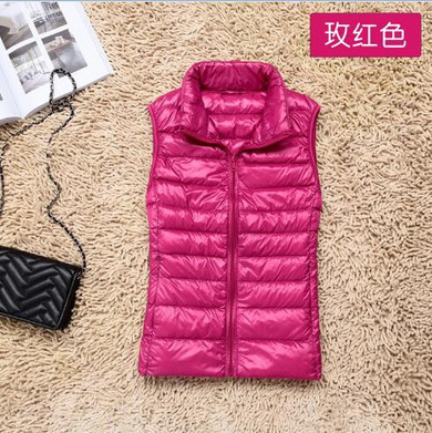 Kaximei 100% White Duck Down Vest Women 2017 New Arrival Slim Sexy Short Jackets Outwear Coats Plus Size 3XL Vest001