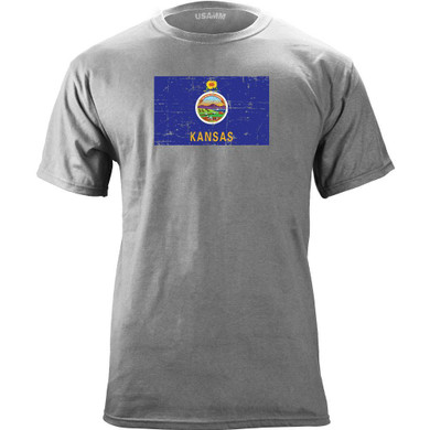 Kansas State Flag T-shirt Kansas State Flag T-shirt