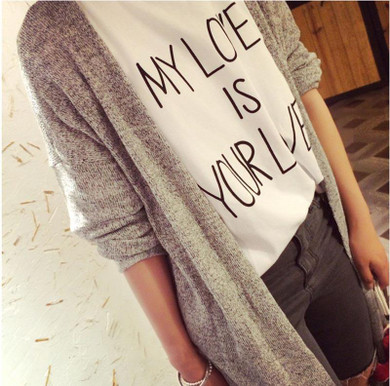 2018 Cardigan Women Casual Sweet Gray Black Crochet Knitted Blouse Long-sleeve Tops Women Long Sweaters Cardigans 61765