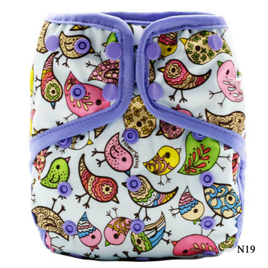 Elinfant owl cartoon pattern baby&amp;child cloth diaper cover pul waterproof adjustable resuable fit 3-15kg 0-2years SGS #ES009#
