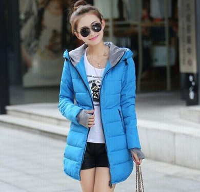 Elexs Wadded Jacket Female Women Winter Jacket Down Cotton Coat Slim Parkas Plus Size Womens Jackets And Coats TSP1657