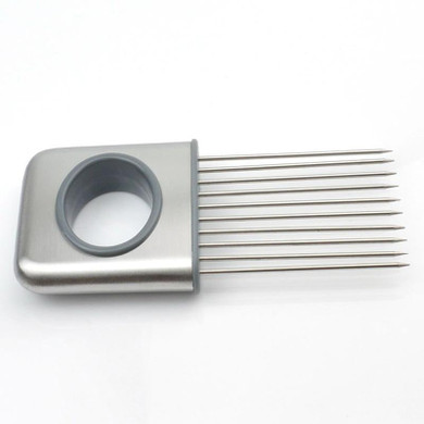 Easy Onion Holder Slicer Vegetable Tools Tomato Cutter Stainless Steel Kitchen Gadgets Onion Chopper Kitchen Utensils